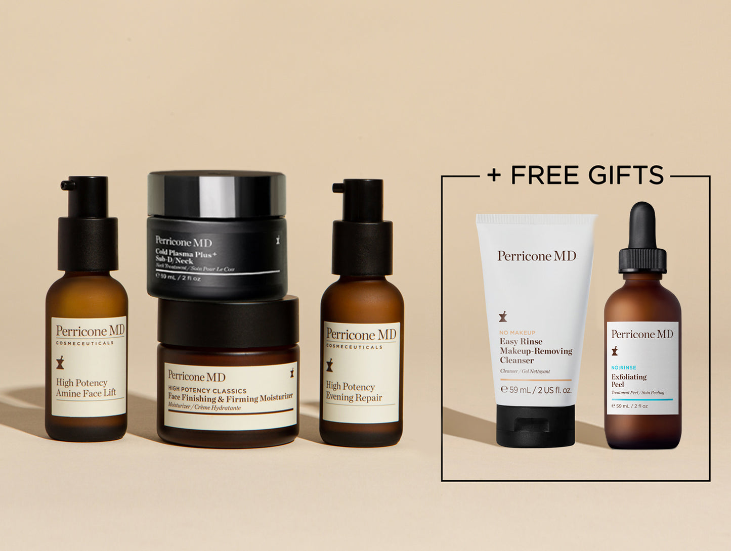 Neck & Face Firming Kit with Cold Plasma Sub-D+